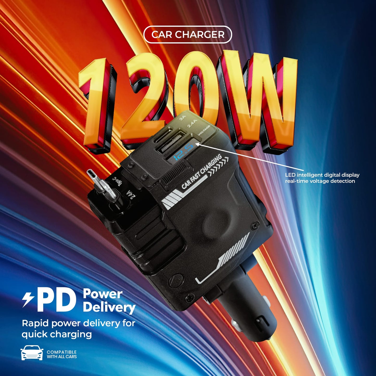 4 IN 1 Car charger